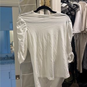 Veronica Beard White Long Sleeve Top